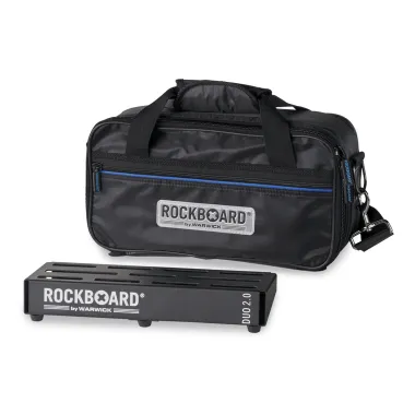 RockBoard RBO B 2.0 DUO B Pedálboard, könnyű alumínium, 3-5 pedálhoz, tartalmaz gig táskát