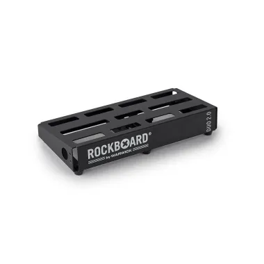 RockBoard RBO B 2.0 DUO B Pedálboard, könnyű alumínium, 3-5 pedálhoz, tartalmaz gig táskát