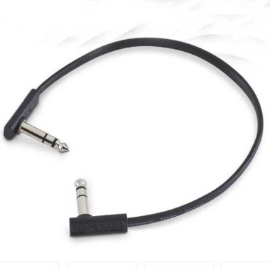 RockBoard Lapos TRS kabel, 30 cm, úsporný design, hranaté konektory