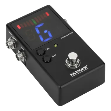 RockBoard RBO E ST 01 V2 Kromatikus pedálhangoló, LED kijelző, True Bypass, Hangolási funkció