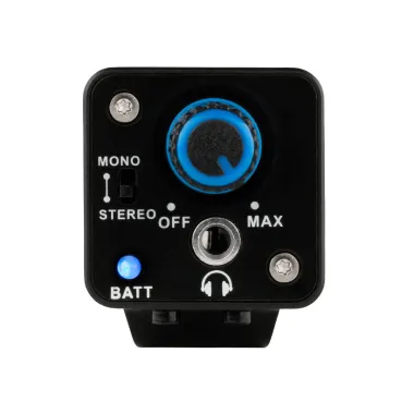 RockBoard RBO E HA 1 Fülmonitor Erősítő, Kompakt Kialakítás, Sztereó/Mono Kapcsoló