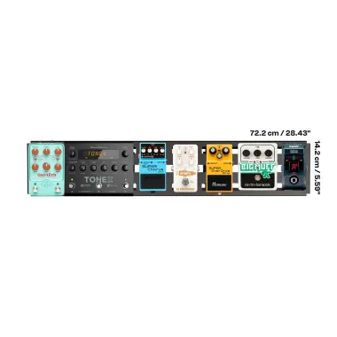 RockBoard RBO B 2.3 DUO C Pedálboard repülőtokkal, alumínium, 7-11 pedál kapacitás