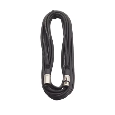RockCable RCL 30309 D6 Mikrofonkábel, XLR férfi-női, 9m, tartós, fekete