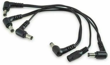 RockCable Daisy Chain kabel, 5 výstupů, 5.5x2.1mm konektory, 20cm délka