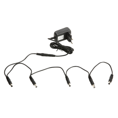 RockPower Napájecí adaptér, 9V DC, 1.300 mA, 5 výstupů, EU zástrčka