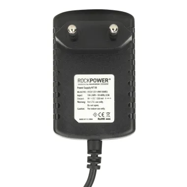 RockPower RP NT 50 EU Tápegység Kombó Csomag, 9V DC, 1.300 mA, 5 kimenet, EU Dugó