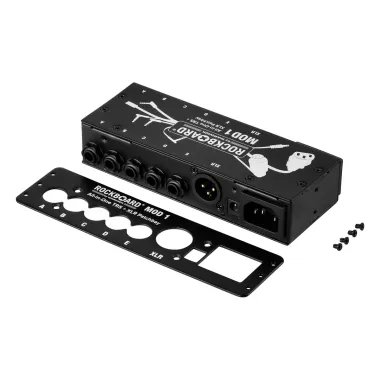RockBoard RBO B MOD 1 V2 Egységes Patchbay, TRS & XLR, IEC & Barrel Kapcsolatok