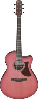 Ibanez AAM50CE-CRO Advanced elektro-akusztikus gitár 6 húros - Coral Red Burst Open Pore