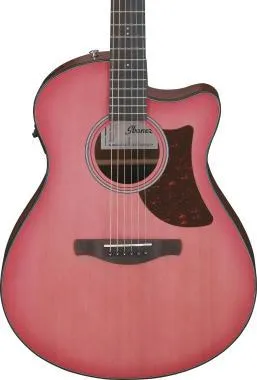 Ibanez AAM50CE-CRO Advanced elektro-akusztikus gitár 6 húros - Coral Red Burst Open Pore