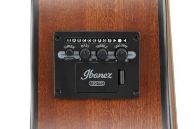 Ibanez AAM50CE-CRO Advanced elektro-akusztikus gitár 6 húros - Coral Red Burst Open Pore