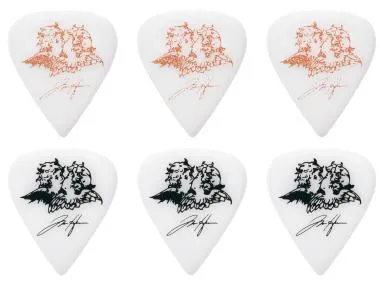Ibanez P1000TH-C1 Tim Henson pengető Heavy, 6 db/szett - 3x Pink & 3x Black with W6RST Logo