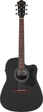 Ibanez elektro-akustická kytara 6 strun, dreadnought, Weathered Black Open Pore