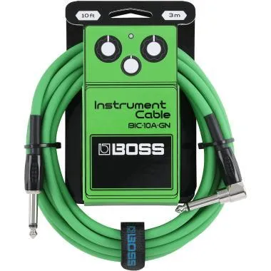 BOSS BIC-10A-GN 3m / 10ft jack-jack hangszerkábel zöld