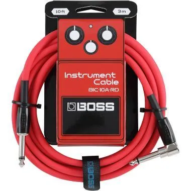 BOSS BIC-10A-RD 3m / 10ft jack-jack hangszerkábel piros