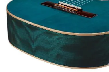 Ortega R121SNOC Family Series 4/4 Vékonytott nyakú klasszikus gitár 6 húros - Ocean Blue + Gigbag