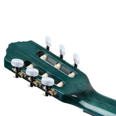 Ortega R121SNOC Family Series 4/4 Vékonytott nyakú klasszikus gitár 6 húros - Ocean Blue + Gigbag