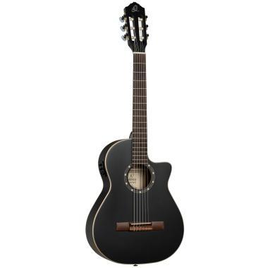 Ortega Family Series 3/4 nylon klasická kytara - saténová černá + gig bag