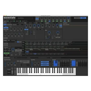 KORG KG-WAVESTATEmkII mkII hullámtábla szintetizátor, 37 billentyű