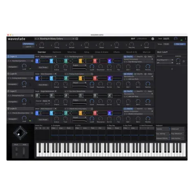 KORG KG-WAVESTATEmkII mkII hullámtábla szintetizátor, 37 billentyű