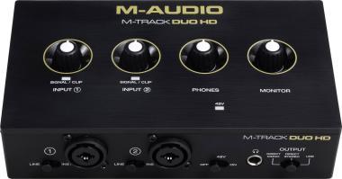 M-Audio MTRACKDUOHD M-Audio M-Track Duo HD interfész, 2-be/2-ki, 24-bit/192 kHz, USB-C, phantom