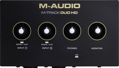 M-Audio MTRACKDUOHD M-Audio M-Track Duo HD interfész, 2-be/2-ki, 24-bit/192 kHz, USB-C, phantom