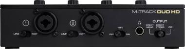 M-Audio MTRACKDUOHDPACK M-Audio M-Track Duo HD Pack mikrofon, fejhallgató és interfész: 2-be/2-ki, 24-bit/192 kHz, USB-C