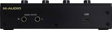 M-Audio MTRACKDUOHDPACK M-Audio M-Track Duo HD Pack mikrofon, fejhallgató és interfész: 2-be/2-ki, 24-bit/192 kHz, USB-C