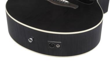 Ibanez AE170-TBK akusztikus gitár 6 húros, Transparent Black High Gloss színben