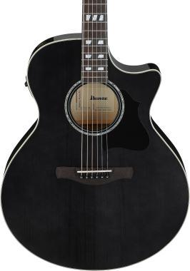 Ibanez AE170-TBK akusztikus gitár 6 húros, Transparent Black High Gloss színben