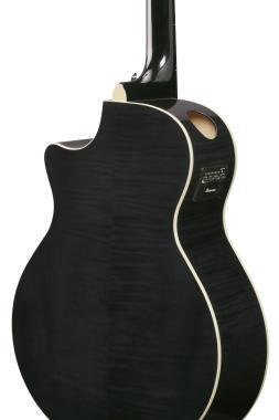Ibanez AE170-TBK akusztikus gitár 6 húros, Transparent Black High Gloss színben