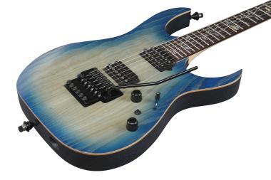 Ibanez RG8620AH-GFB elektromos gitár 6 húros, Ghost Fleet Blue Burst színben, keménytokkal