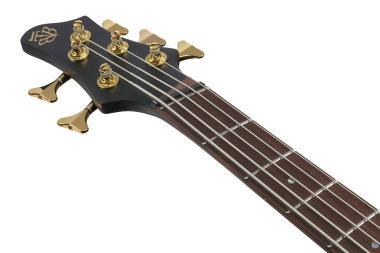 Ibanez BTB605LM-BKF multiscale elektromos basszusgitár 5 húros, Black Flat Light-Angled színben