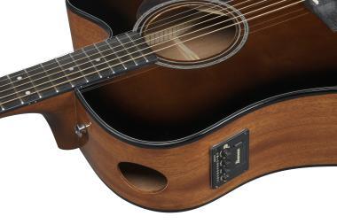 Ibanez AAD51CE-DVS AAD51CE-DVS IBANEZ Advanced Acoustic 6-húros elektro-akusztikus gitár - Dark Violin Sunburst High Gl