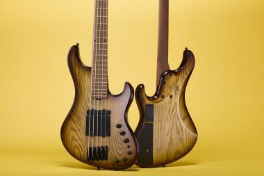 Ibanez MDM1305-NAB elektromos basszusgitár 5 húros, Natural Stained Amber Burst színben, puhatokkal