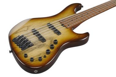 Ibanez MDM1305-NAB elektromos basszusgitár 5 húros, Natural Stained Amber Burst színben, puhatokkal