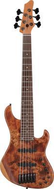 Ibanez IM elektrická basová kytara 6 strun, barva Natural Mocha Low Gloss, s pouzdrem