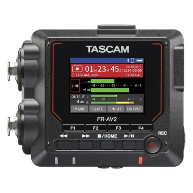 Tascam TM-FRAV2 2 csatornás 32-bit hordozható rögzítő, Time code generátor és USB-interfész