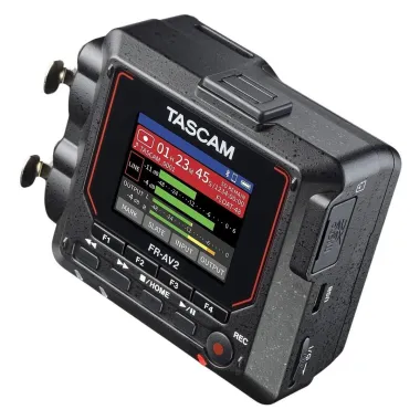 Tascam TM-FRAV2 2 csatornás 32-bit hordozható rögzítő, Time code generátor és USB-interfész