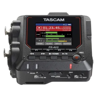 Tascam TM-FRAV2 2 csatornás 32-bit hordozható rögzítő, Time code generátor és USB-interfész