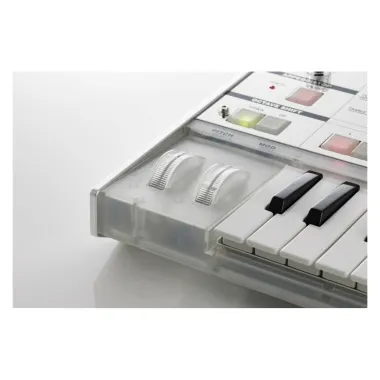 KORG KG-mKORG-CR virtuál-analóg szintetizátor/vokóder, 37 Natural Touch mini billentyű, átlátszó kivitel, tokkal