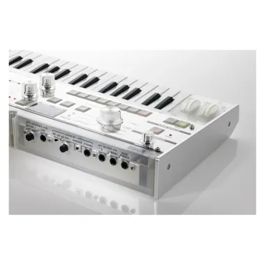 KORG KG-mKORG-CR virtuál-analóg szintetizátor/vokóder, 37 Natural Touch mini billentyű, átlátszó kivitel, tokkal