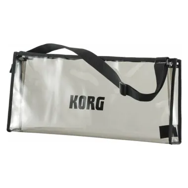 KORG KG-mKORG-CR virtuál-analóg szintetizátor/vokóder, 37 Natural Touch mini billentyű, átlátszó kivitel, tokkal