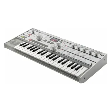 KORG KG-mKORG-CR virtuál-analóg szintetizátor/vokóder, 37 Natural Touch mini billentyű, átlátszó kivitel, tokkal