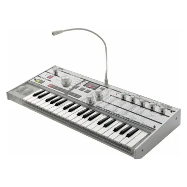 KORG KG-mKORG-CR virtuál-analóg szintetizátor/vokóder, 37 Natural Touch mini billentyű, átlátszó kivitel, tokkal