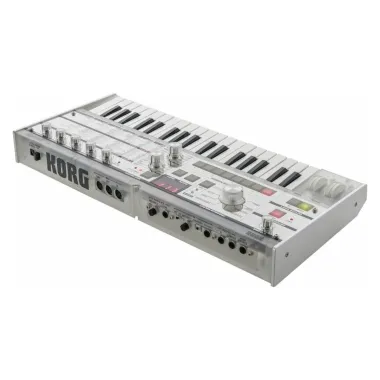 KORG KG-mKORG-CR virtuál-analóg szintetizátor/vokóder, 37 Natural Touch mini billentyű, átlátszó kivitel, tokkal