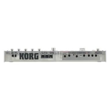 KORG KG-mKORG-CR virtuál-analóg szintetizátor/vokóder, 37 Natural Touch mini billentyű, átlátszó kivitel, tokkal