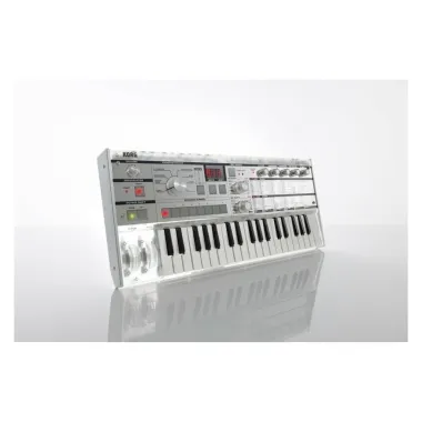 KORG KG-mKORG-CR virtuál-analóg szintetizátor/vokóder, 37 Natural Touch mini billentyű, átlátszó kivitel, tokkal