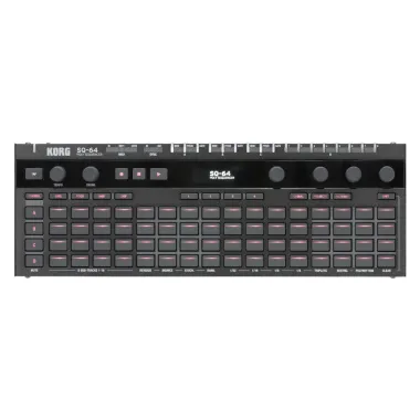 KORG KG-SQ64 polifónikus szekvenszer, 64 nyomógomb, MIDI, CV, SYNC, TRIGGER, USB