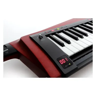 KORG KG-RK100S2RD virtuál-analóg szintetizátor/vokóder, 37 Natural Touch mini billentyű, 2 ribbon kontroller, piros, V