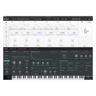 KORG KG-OPSIXmk2 6 operátoros FM szintetizátor, 37 billentyű